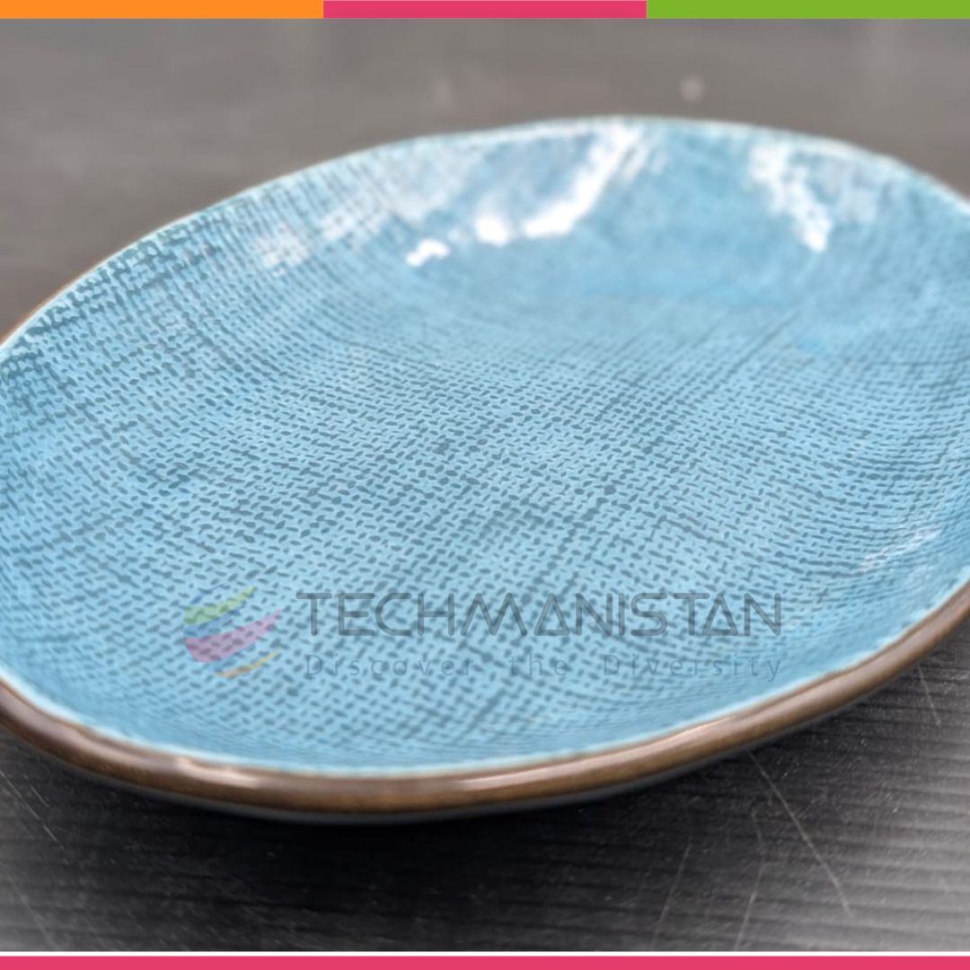 Oval Ceramic Serving Tray - Techmanistan in Pakistan