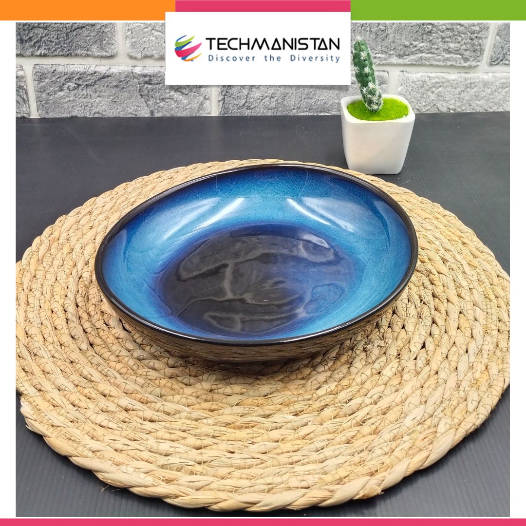 Oval Dinner Bowl Ceramic Lunch Plate - Techmanistan in Pakistan
