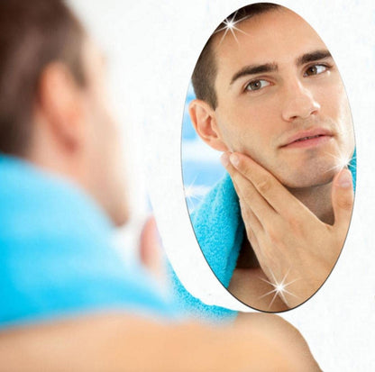 Oval Shape Flexible Self Adhesive Non - Glass Mirror Sticker, Oval Shape Mirror Sticker, Self Adhesive Wall Mirror Sticker, Mirror Wall Sticker, Oval Shape Mirror Sheet, Mirror Wall Sheets - Techmanistan in Pakistan