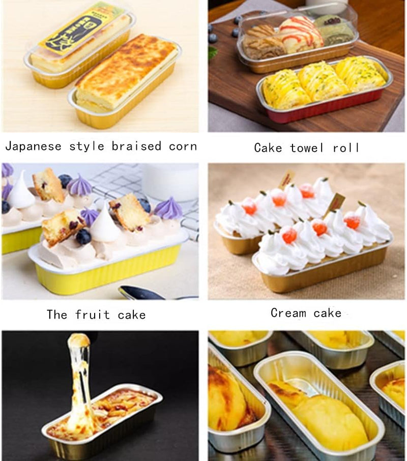 Pack of 10 - Disposable Baking Tins Foil Pans With Lids - Techmanistan