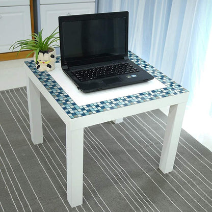 Pack Of 10 - Mosaic Tile Stickers Wall Stickers, Self Adhesive Wall Stickers, 3D Waterproof Brick Pattern Wall Tile Stickers - 10cm x 10cm - Techmanistan in Pakistan