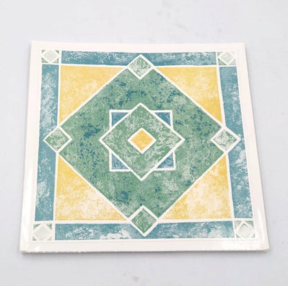 Pack Of 10 - PVC Wall Sticker, Tile Stickers For Bathroom & Kitchen - 15cm x 15cm Each - Techmanistan in Pakistan