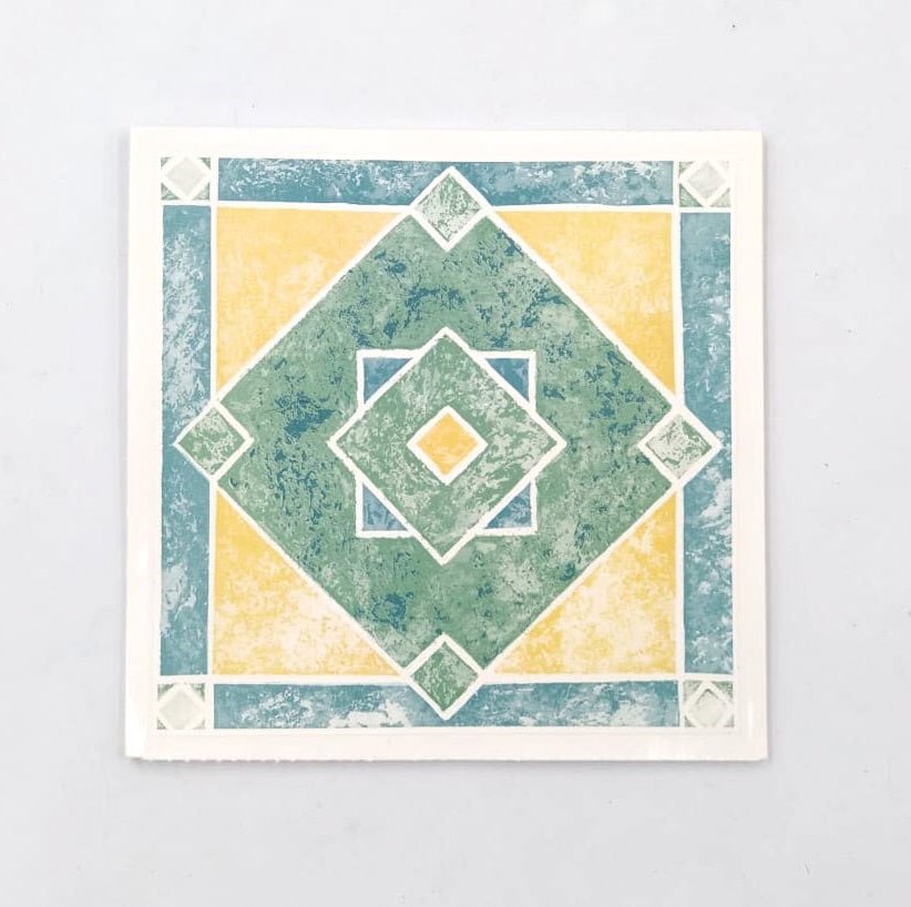 Pack Of 10 - PVC Wall Sticker, Tile Stickers For Bathroom & Kitchen - 15cm x 15cm Each - Techmanistan in Pakistan