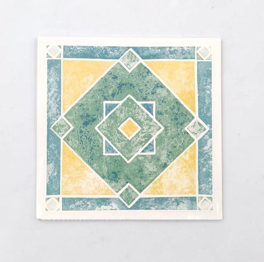 Pack Of 10 - PVC Wall Sticker, Tile Stickers For Bathroom & Kitchen - 15cm x 15cm Each - Techmanistan in Pakistan