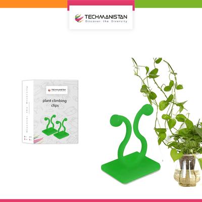 Pack of 10 - Self - Adhesive Plant Climbing Wall Fixture Clips - Techmanistan in Pakistan