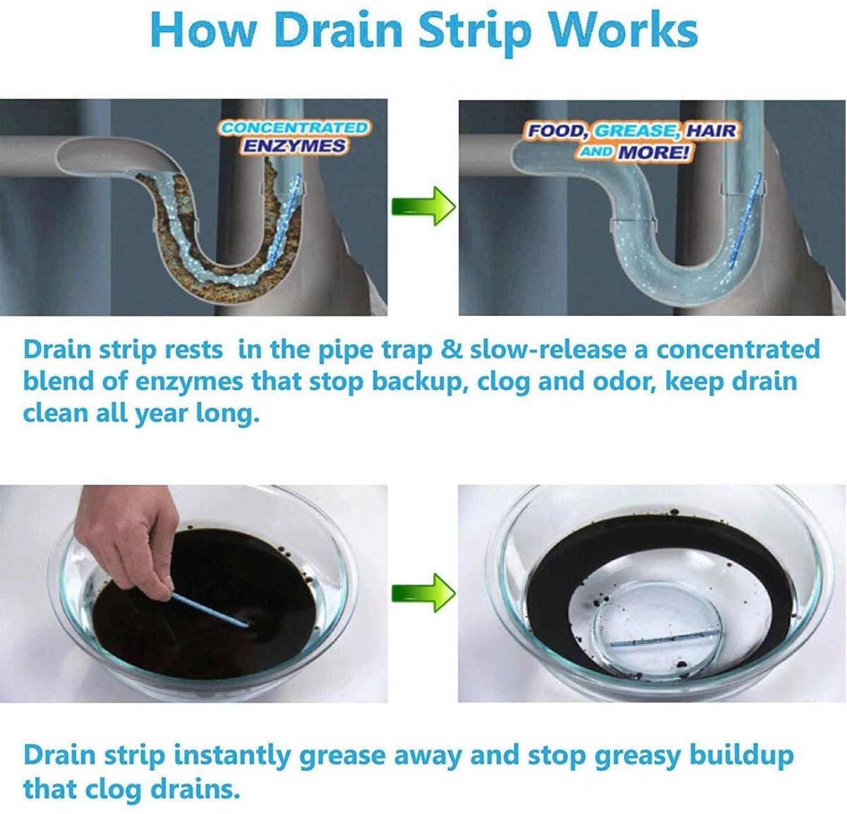 Pack of 12 Magic Drain Cleaner Sticks and Deodorizer - Techmanistan in Pakistan