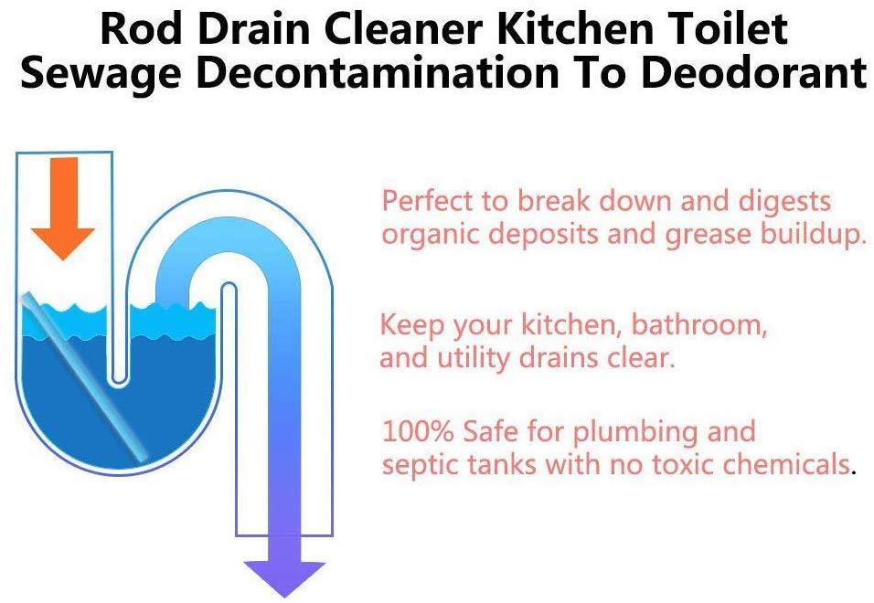 Pack of 12 Magic Drain Cleaner Sticks and Deodorizer - Techmanistan in Pakistan