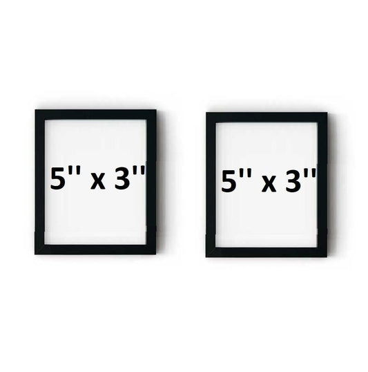 Pack of 2 - Photo Frames Collage Wall Hanging Wall Decor Set - Black - Techmanistan in Pakistan