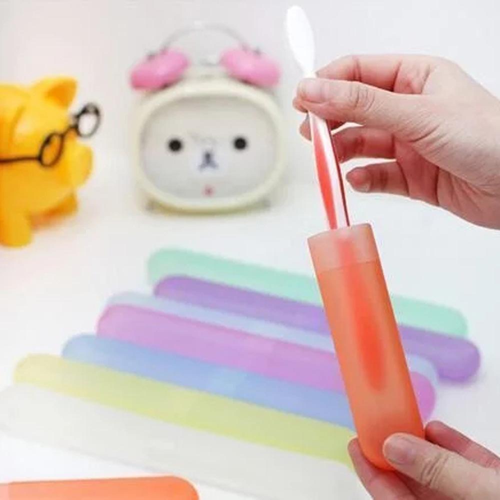 Pack of 2 - Random Color Toothbrush Case Holder - Techmanistan in Pakistan