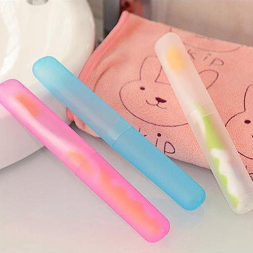 Pack of 2 - Random Color Toothbrush Case Holder - Techmanistan in Pakistan