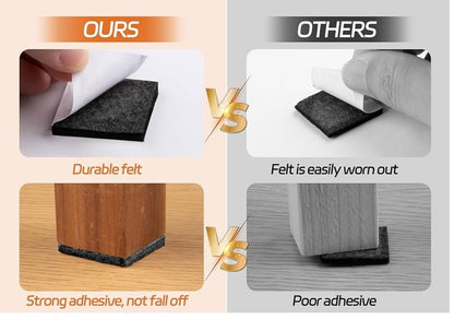 Pack of 24 - 3cm Sized Stick - On Self Adhesive Felt Pads - Techmanistan in Pakistan