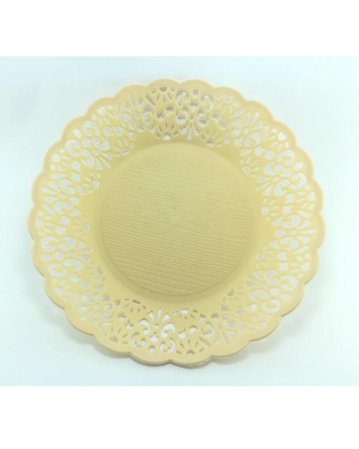 Pack of 3 - Hollow Flower Pattern Plates - Techmanistan in Pakistan