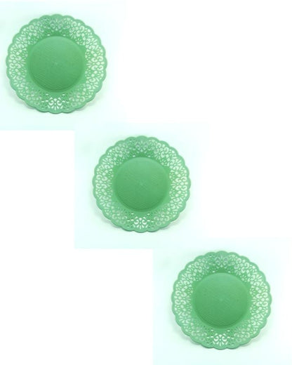 Pack of 3 - Hollow Flower Pattern Plates - Techmanistan in Pakistan
