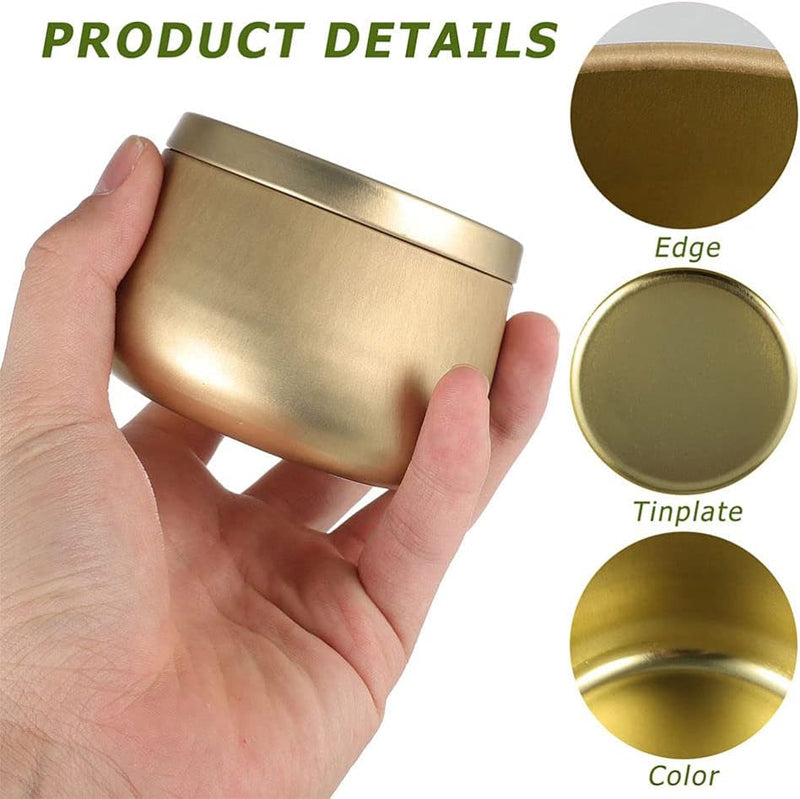 Pack of 3 - Multipurposed Empty Tins, Candle Tins - Techmanistan in Pakistan