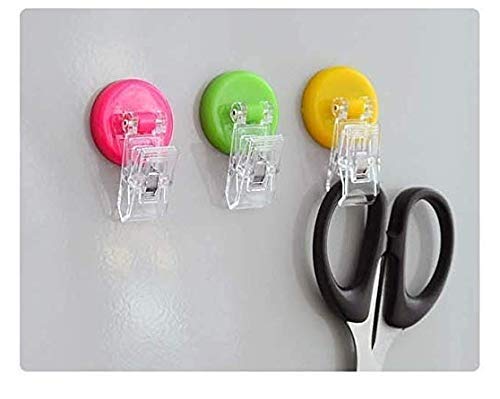 Pack of 3 - Random Color Refrigerator Magnetic Moveable Hooks - Techmanistan in Pakistan