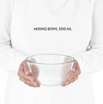 Pack of 3 - Transparent 500ml Glass Bowls - Techmanistan in Pakistan