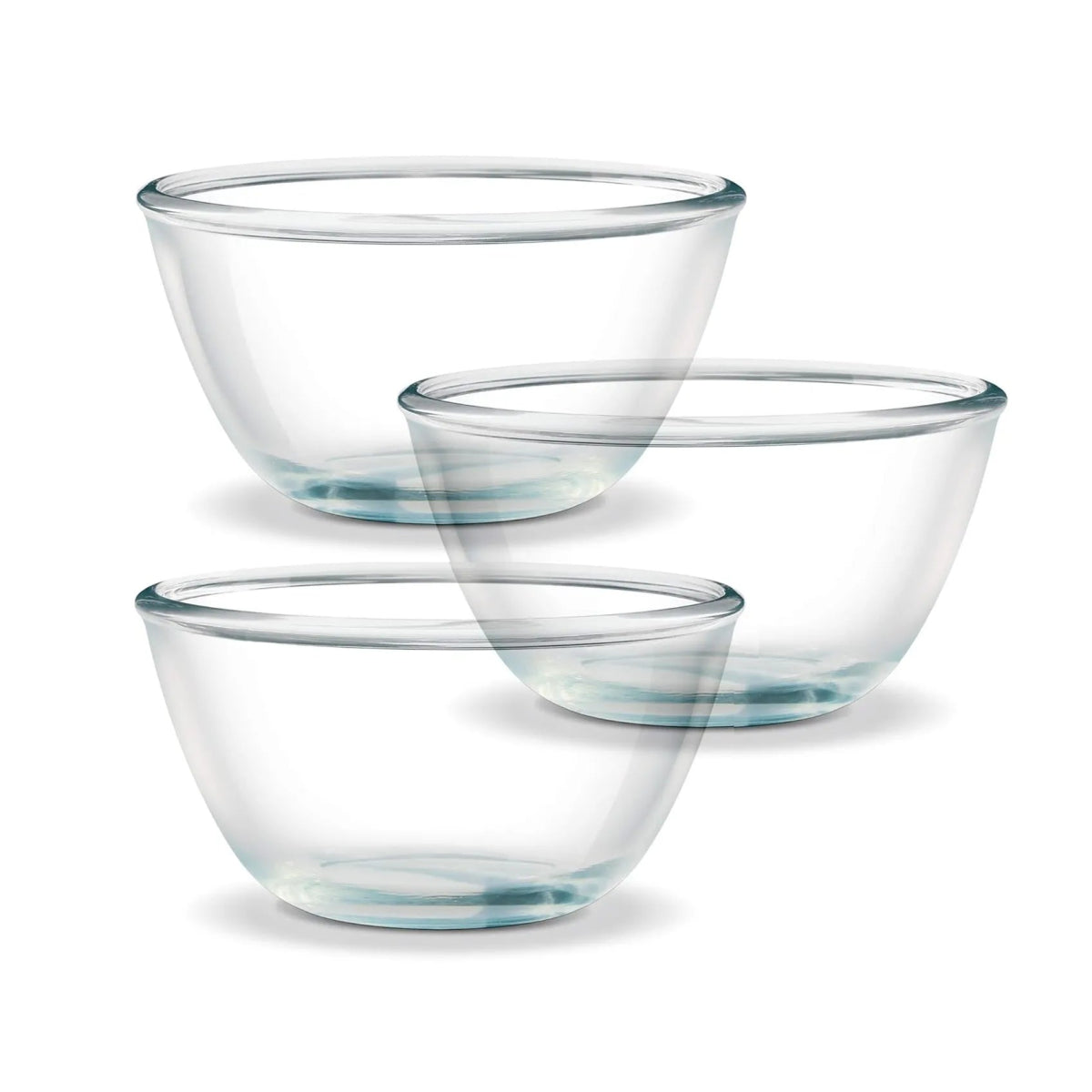 Pack of 3 - Transparent 500ml Glass Bowls - Techmanistan in Pakistan
