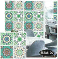 Pack of 4 - 3D Embossed Assorted Truck Art Themed Tiles Sticker (Each Sticker Size: 6x6 Inches) - Techmanistan in Pakistan