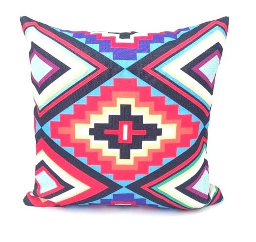 Pack of 4 - Geometric Ethnic Design Cushion Covers Set Without Filling, Cushions For Sofa, Printed Cushion Covers For Sofa, Fancy Cushion Covers For Bed, Sofa Pillow Covers, Sofa Cushion Set, Cushion Covers 4 Piece Set Without Filling - Techmanistan in Pakistan