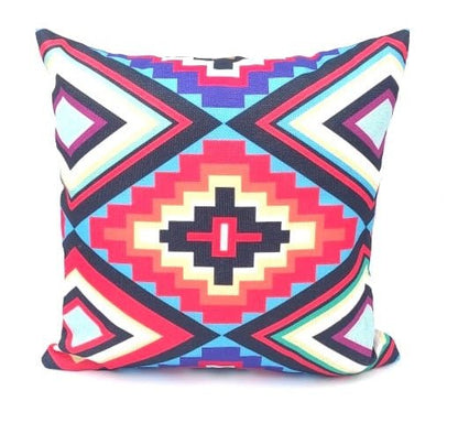 Pack of 4 - Geometric Ethnic Design Cushion Covers Set Without Filling, Cushions For Sofa, Printed Cushion Covers For Sofa, Fancy Cushion Covers For Bed, Sofa Pillow Covers, Sofa Cushion Set, Cushion Covers 4 Piece Set Without Filling - Techmanistan in Pakistan