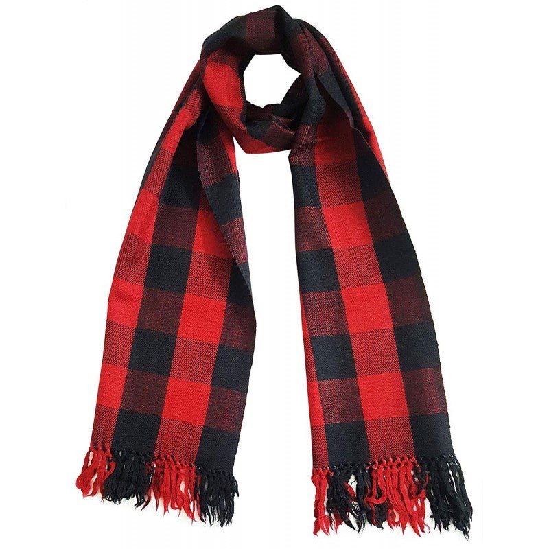 Pack of 4 - Random Design & Color Unisex Woolen Warm Winter Scarf - Techmanistan in Pakistan