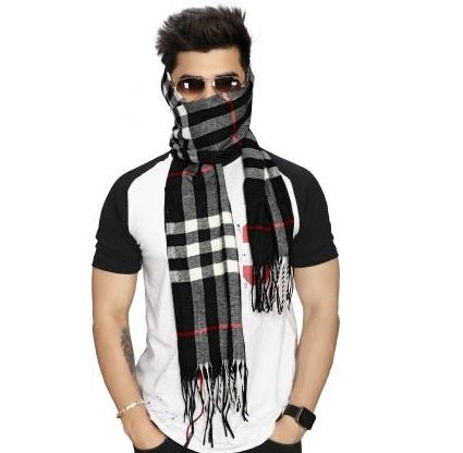 Pack of 4 - Random Design & Color Unisex Woolen Warm Winter Scarf - Techmanistan in Pakistan