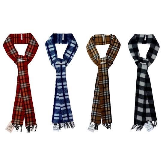 Pack of 4 - Random Design & Color Unisex Woolen Warm Winter Scarf - Techmanistan in Pakistan