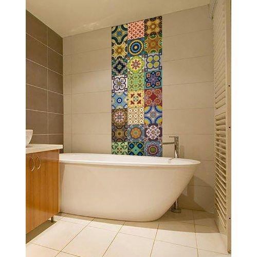 Pack Of 48 - Traditional Talavera Tiles Stickers For Bathroom & Kitchen - 6 X 6 Inches - Techmanistan in Pakistan