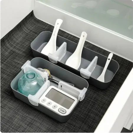 Pack of 5 - Multipurposed Refrigerator Storage Partition Plastic Clips - Techmanistan in Pakistan