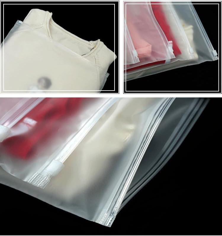 Pack of 50 - 9x8.5inch Zipper Poly Bags - Techmanistan in Pakistan
