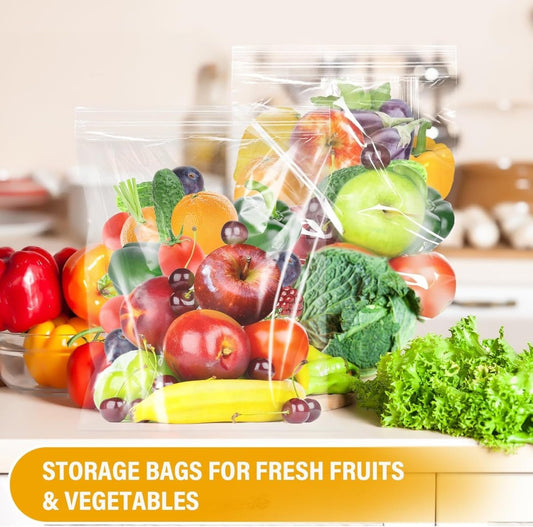 Pack of 50 - 9x8.5inch Zipper Poly Bags - Techmanistan in Pakistan