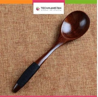 Pack of 6 - Acacia Wooden Table Spoon - Techmanistan in Pakistan