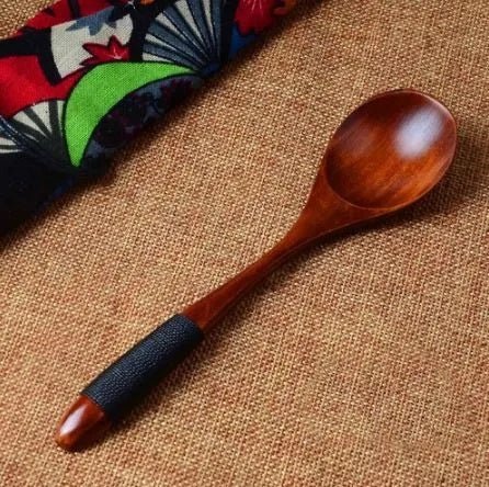Pack of 6 - Acacia Wooden Table Spoon - Techmanistan in Pakistan