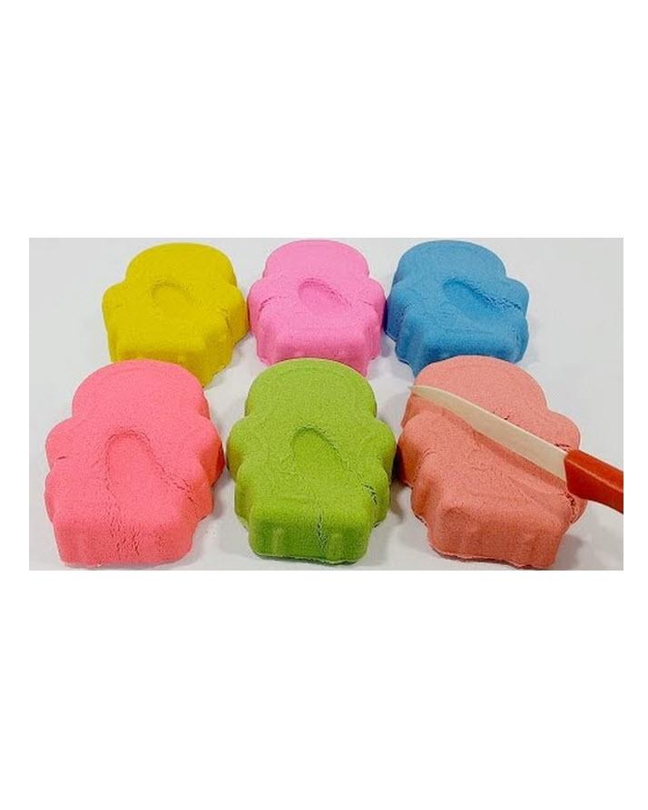 Pack of 6 - Assorted Color Kinetic Sand with FREE Molds - Techmanistan in Pakistan