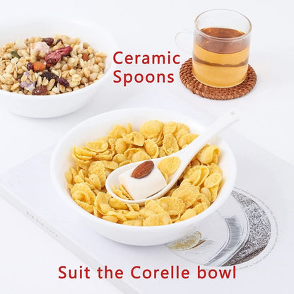 Pack of 6 - Ceramic Soup Spoons - Techmanistan in Pakistan
