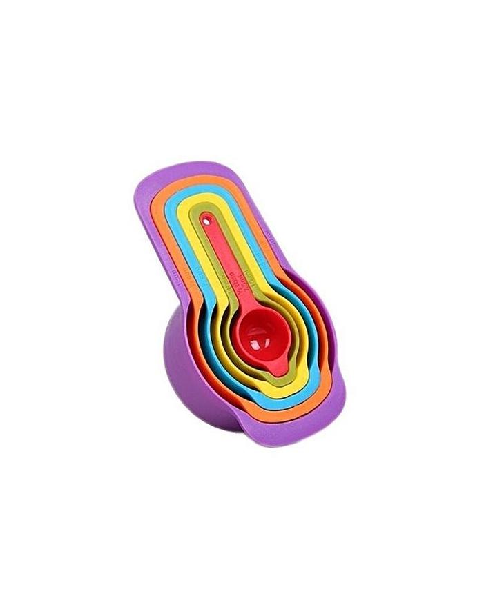 Pack of 6 - Measuring Spoons Set - Multicolor - Techmanistan in Pakistan