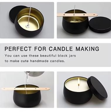 Pack of 6 - Multipurposed Empty Candle Tins - Techmanistan in Pakistan