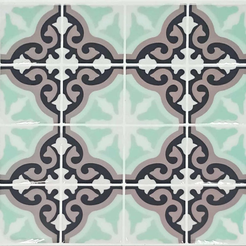Pack of 6 - Waterproof and Heat Resistant Tiles Stickers for Bathroom & Kitchen - 10x10 inches - Techmanistan in Pakistan