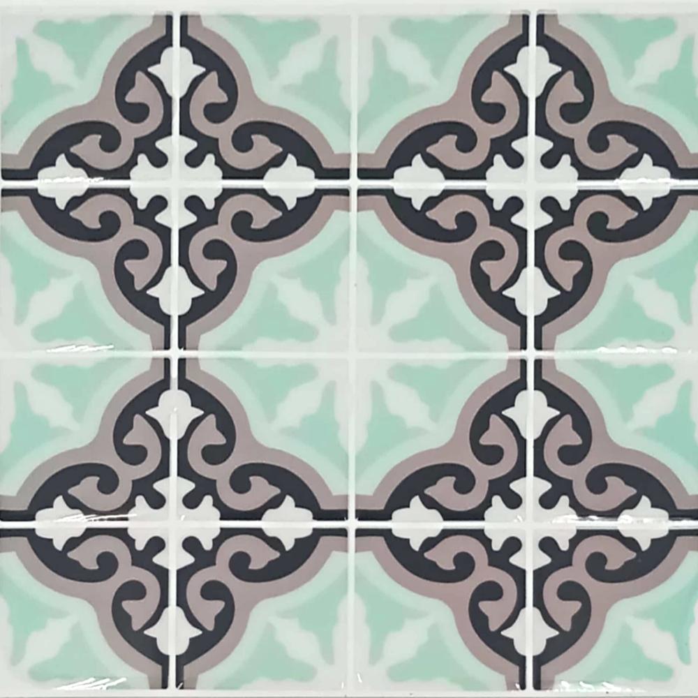 Pack of 6 - Waterproof and Heat Resistant Tiles Stickers for Bathroom & Kitchen - 10x10 inches - Techmanistan in Pakistan