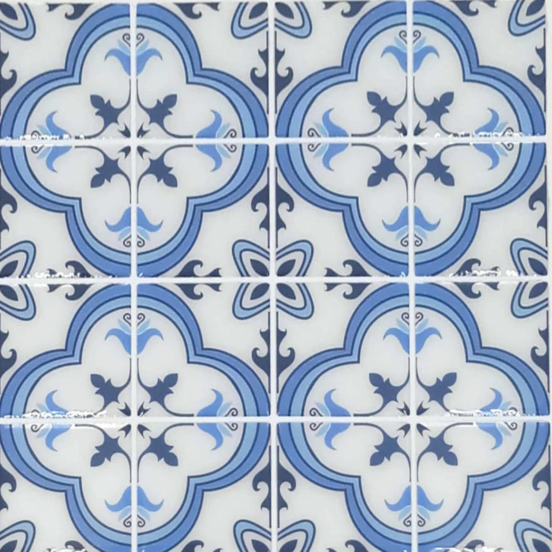 Pack of 6 - Waterproof and Heat Resistant Tiles Stickers for Bathroom & Kitchen - 10x10 inches - Techmanistan in Pakistan