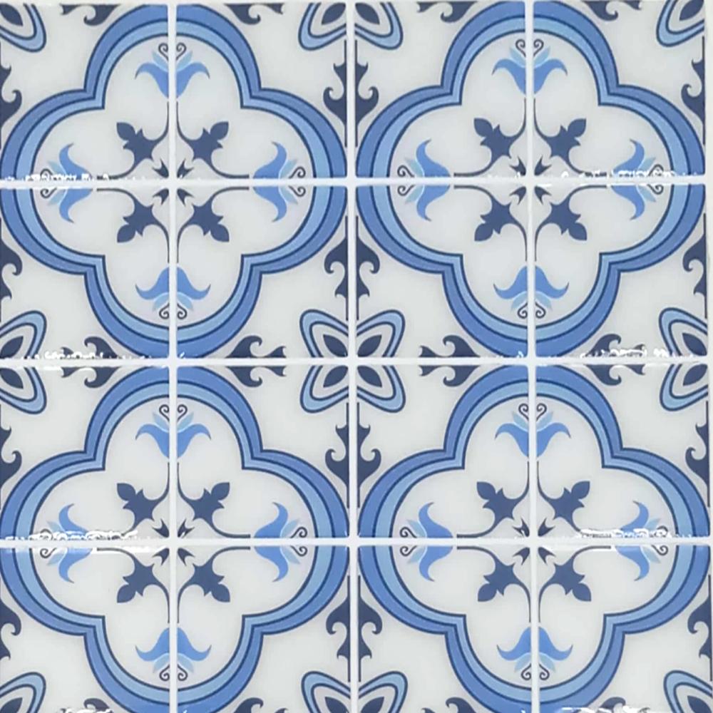 Pack of 6 - Waterproof and Heat Resistant Tiles Stickers for Bathroom & Kitchen - 10x10 inches - Techmanistan in Pakistan