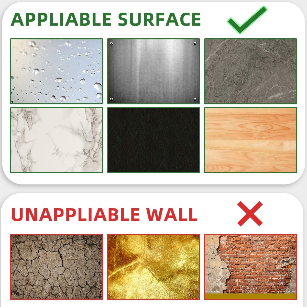 Pack of 6 - Waterproof and Heat Resistant Tiles Stickers for Bathroom & Kitchen - 10x10 inches - Techmanistan in Pakistan