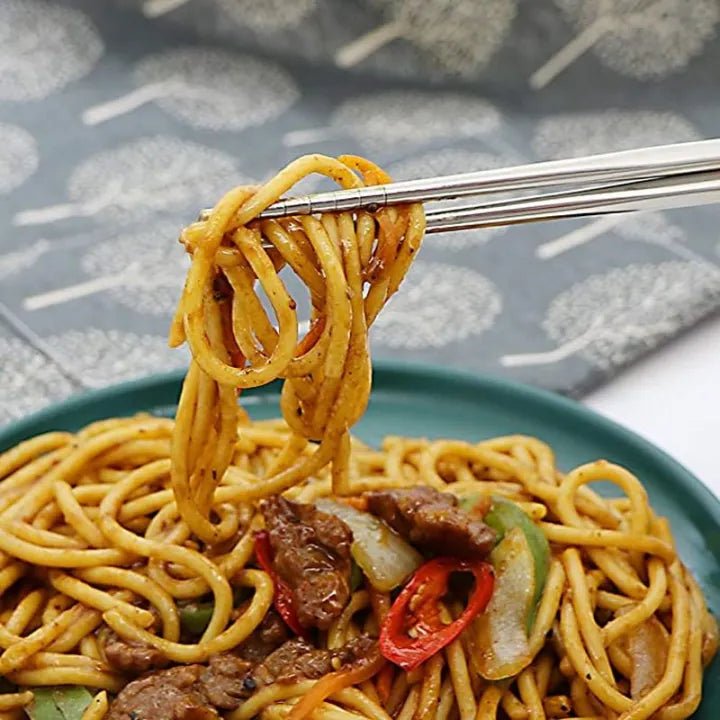 Pair of 5 Stainless Steel Chopsticks - Techmanistan in Pakistan