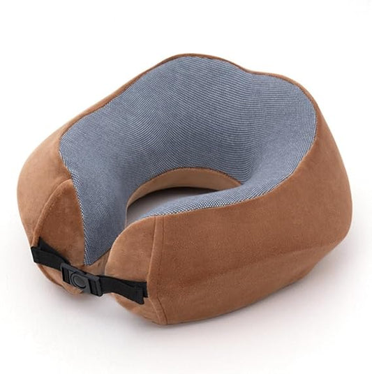Travel Neck Pillow for Comfort - Memory Foam Support