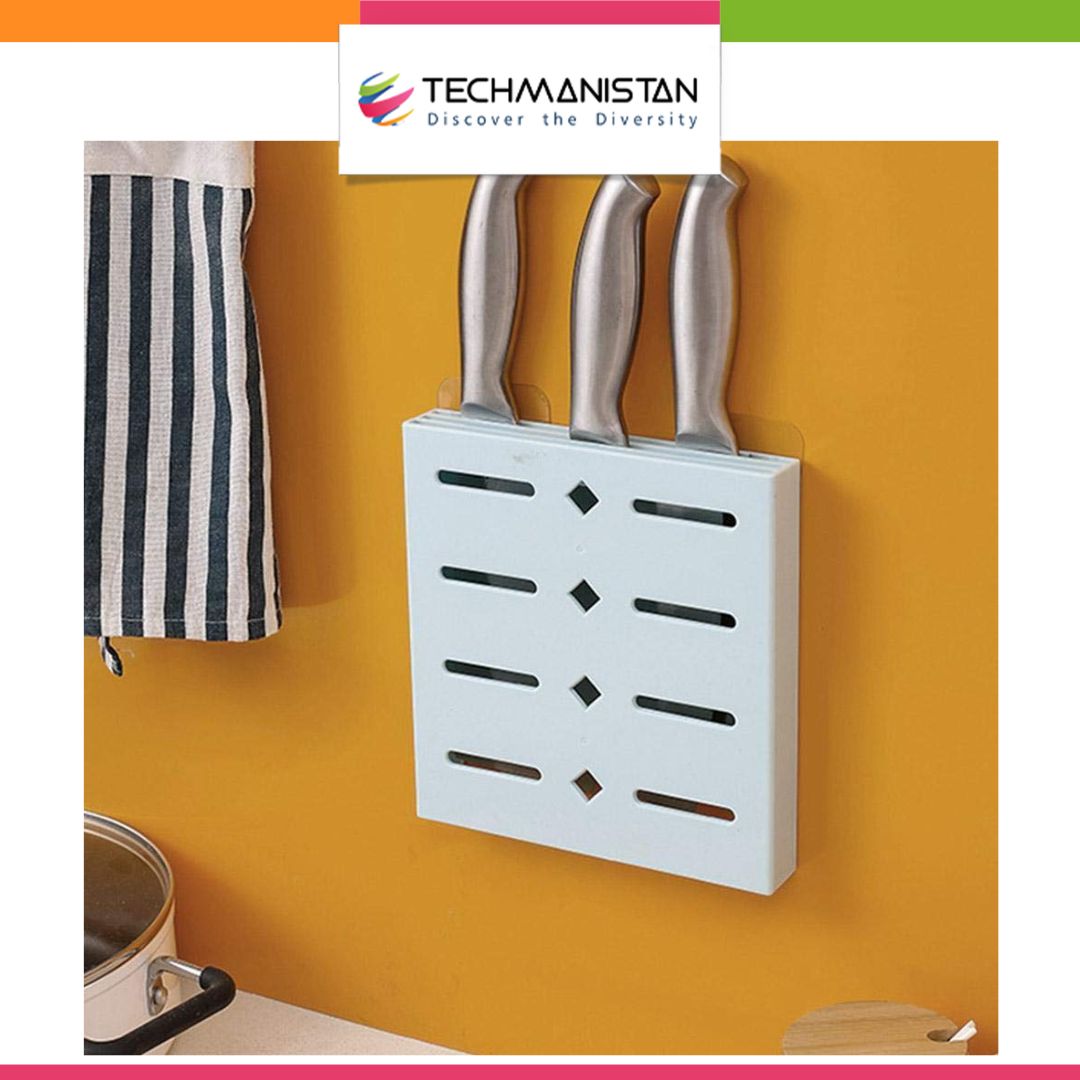 Plastic Wall - Mounted Knife Holder - Techmanistan in Pakistan