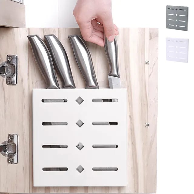 Plastic Wall - Mounted Knife Holder - Techmanistan in Pakistan