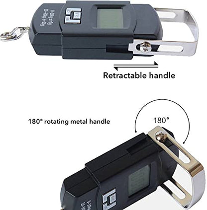 Portable 50 kg Capacity Luggage Scale Digital Weighing Travel Bag Weight Checker Hanging Weight Scale - Techmanistan in Pakistan