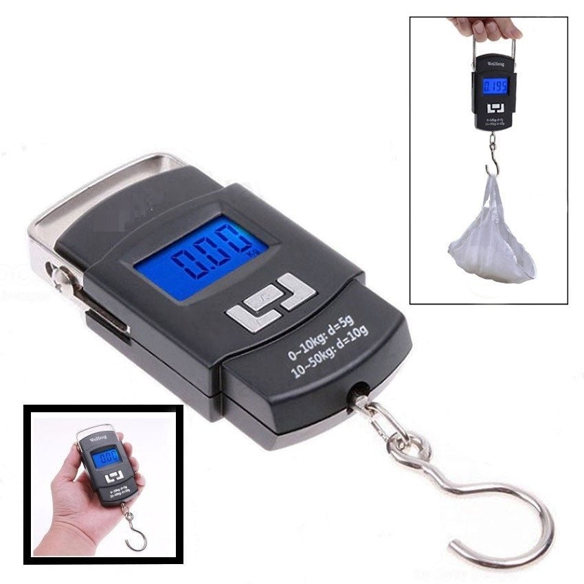 Portable 50 kg Capacity Luggage Scale Digital Weighing Travel Bag Weight Checker Hanging Weight Scale - Techmanistan in Pakistan