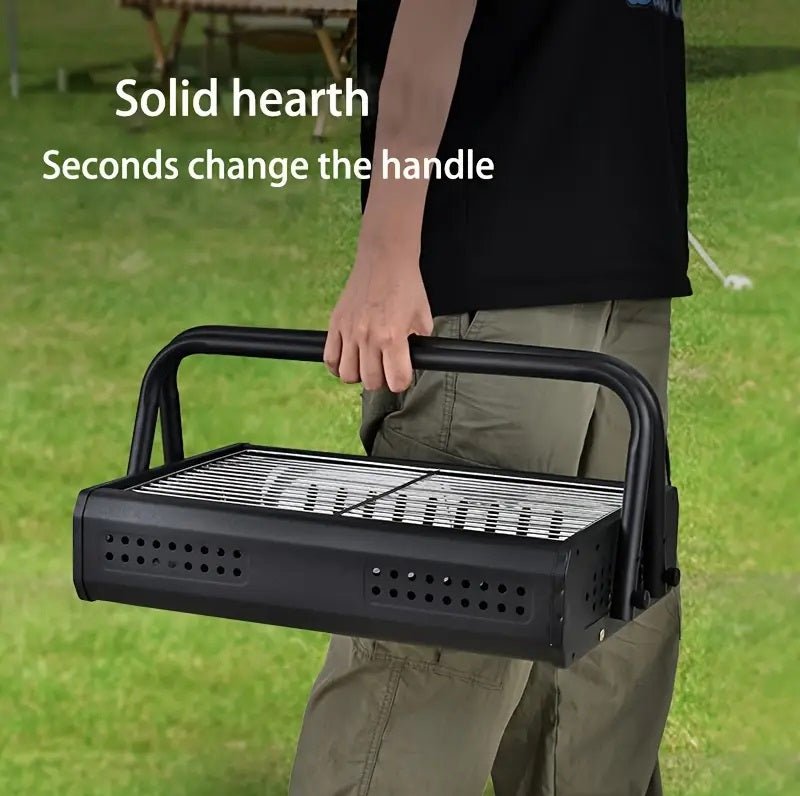 Portable Barbeque Grill Foldable BBQ Grill Stand - Techmanistan
