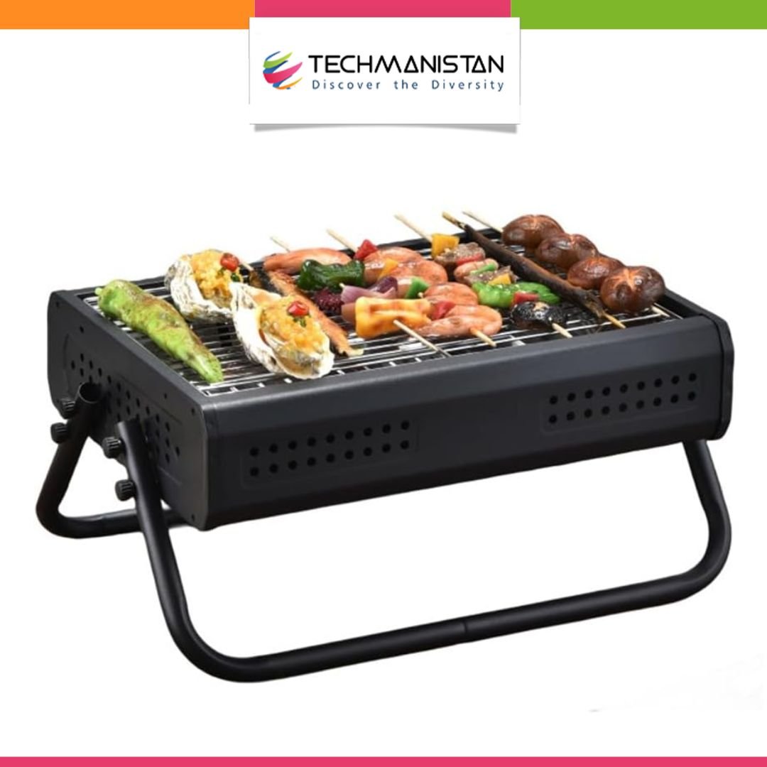 Portable Barbeque Grill Foldable BBQ Grill Stand - Techmanistan